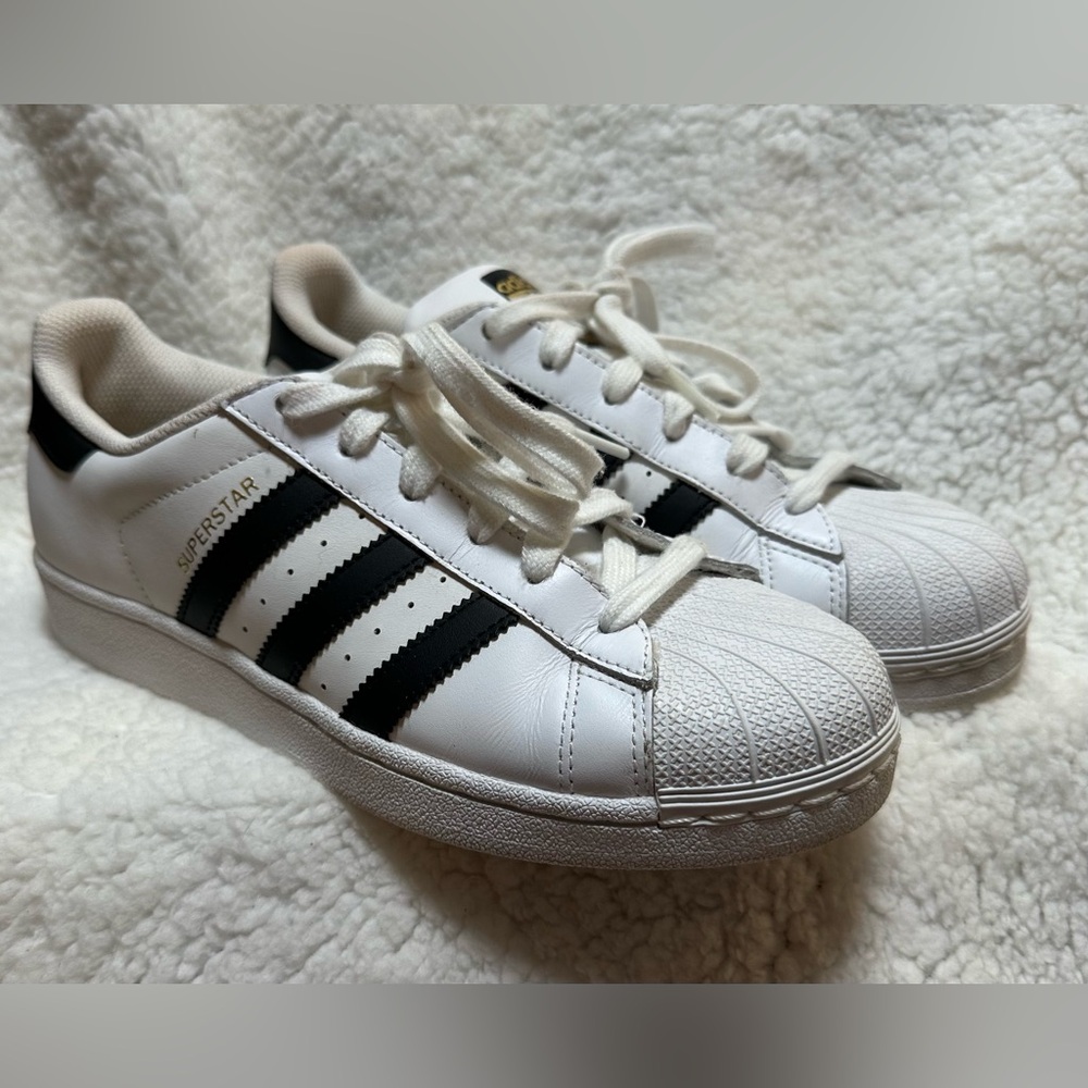 Adidas Originals Men's Superstar Shoes White/Black Art-c77153 Size 8